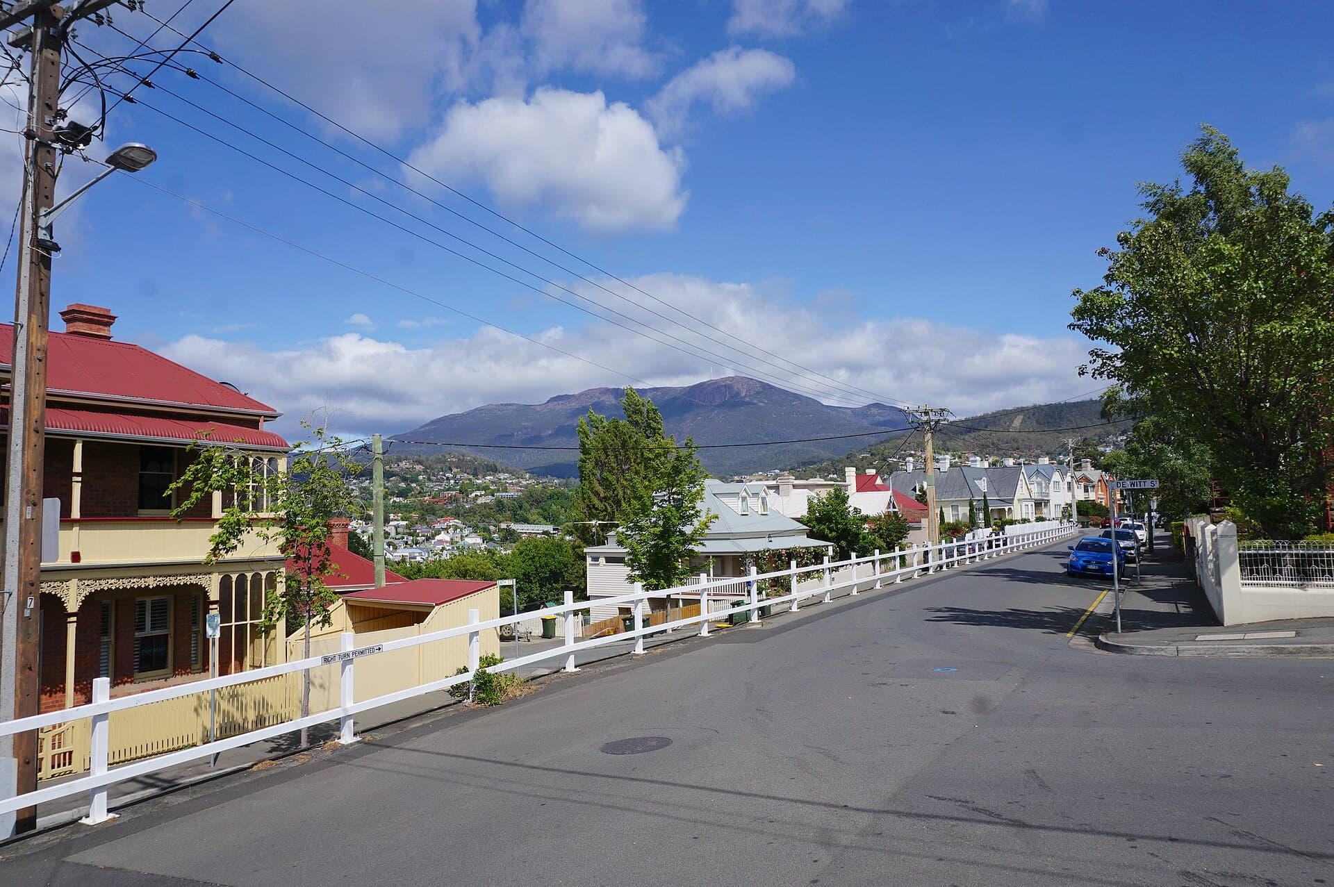 Historic street in Battery Point, Hobart
